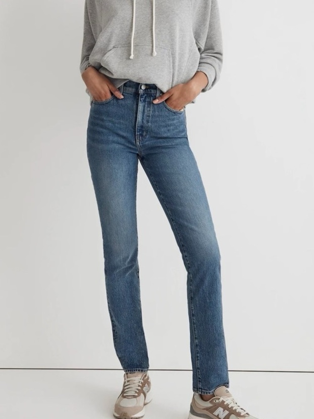 Madewell 24 Kepler Medium Wash High-Rise Straight The Perfect Vintage Mom Jeans